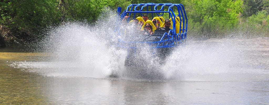 Monster truck, łódź z napędem odrzutowym i rafting w kanionie Köprülü