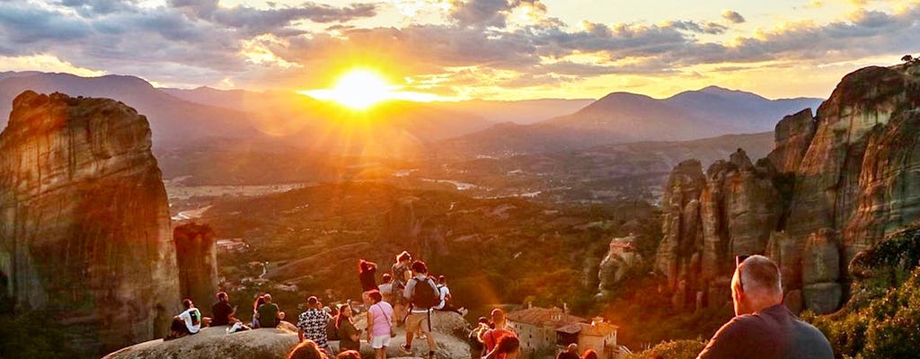 Maestoso tour di Meteora al tramonto da Kalampaka Tour per piccoli gruppi