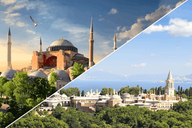 Excursão combinada de Istambul à Hagia Sophia e ao Palácio de Topkapi