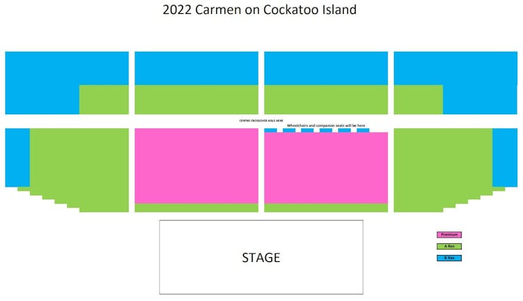 Carmen on Cockatoo Island show