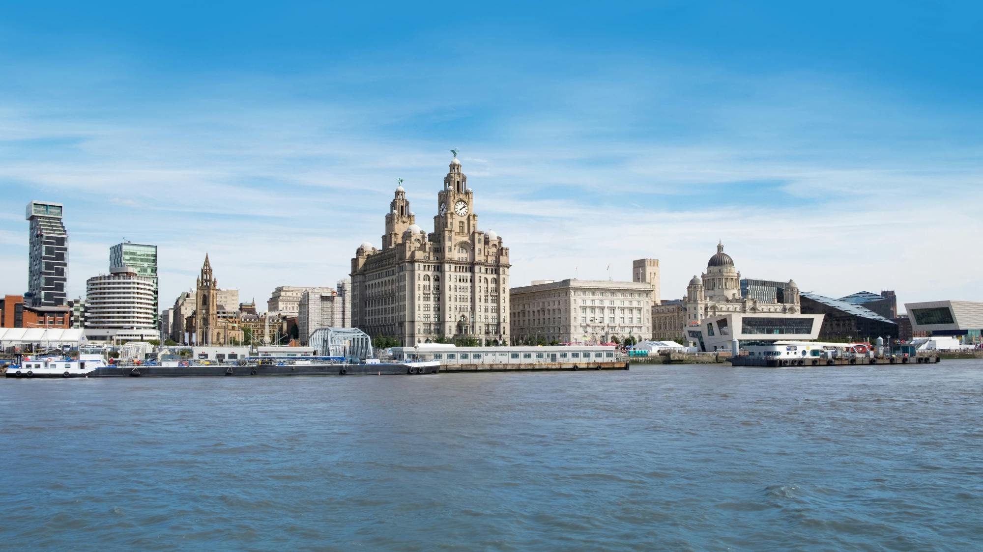 Liverpool boottocht op de rivier