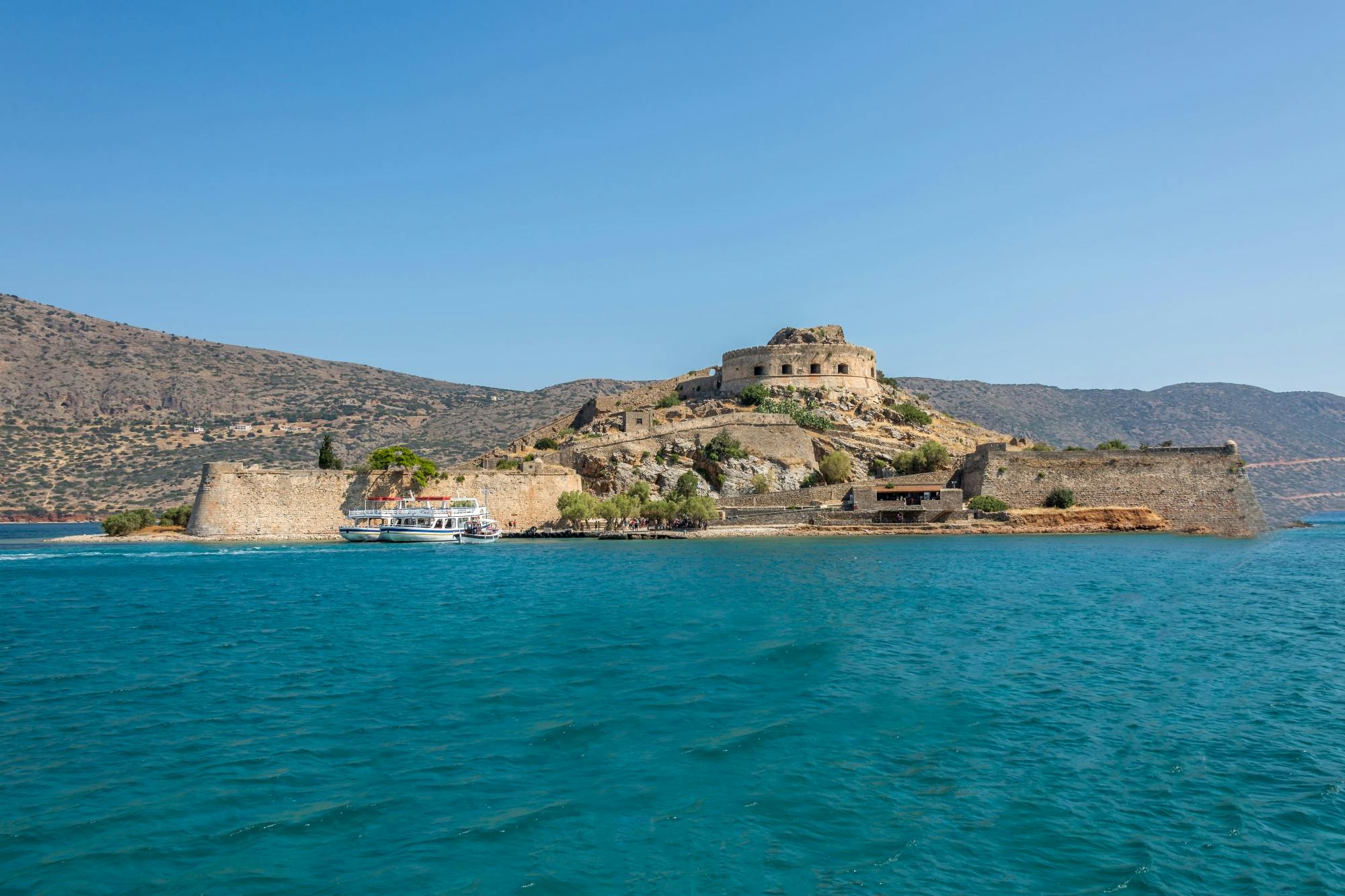 Visite guidée privée de l'île de Spinalonga avec repas
