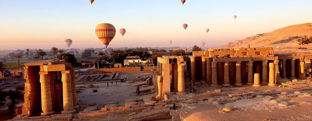 Overnight tour to Luxor highlights with hot air balloon experience from Hurghada