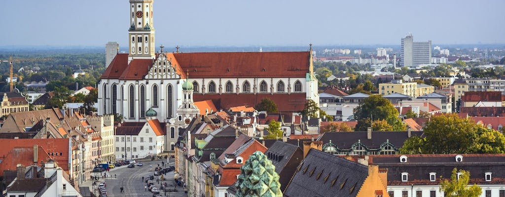 Visita a pie autoguiada histórica y panorámica de Augsburgo