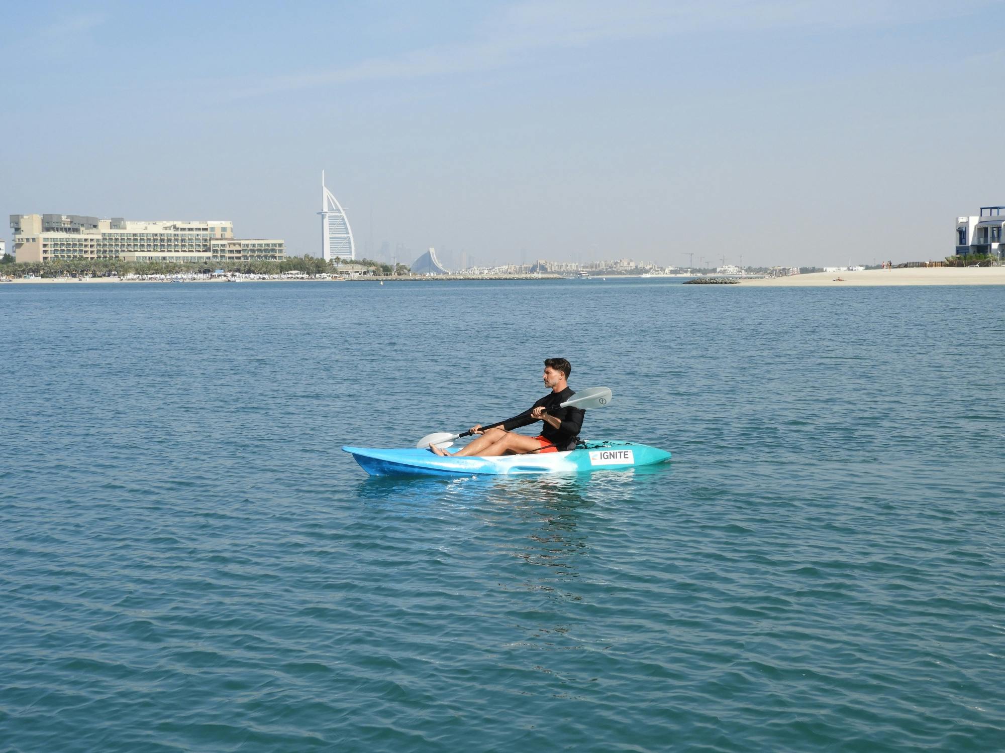 Single seat kayak rental at the Palm Jumeirah Musement