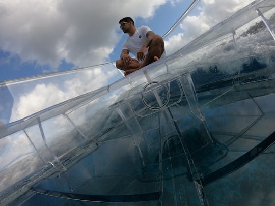 Paseo en bote claro y snorkel en Cozumel.