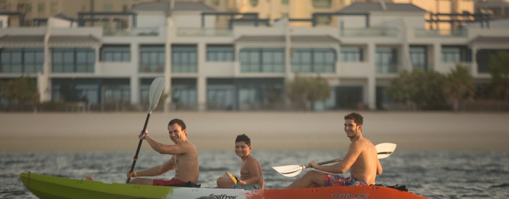 Three-seat Kayak Rental on The Palm Jumeirah - One Hour