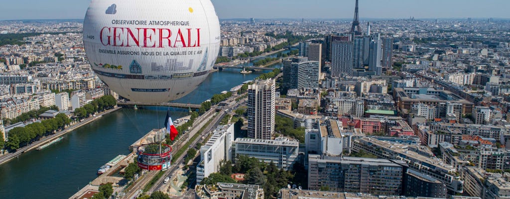 Bilhetes para um voo sobre Paris no Ballon de Paris Generali