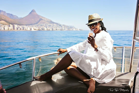 Cape Town pre-sunset sparkling wine boat experience