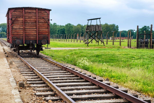 Visita guiada por Auschwitz-Birkenau e transporte para buscar em Cracóvia
