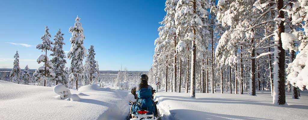 Sneeuwscootersafari in Rovaniemi