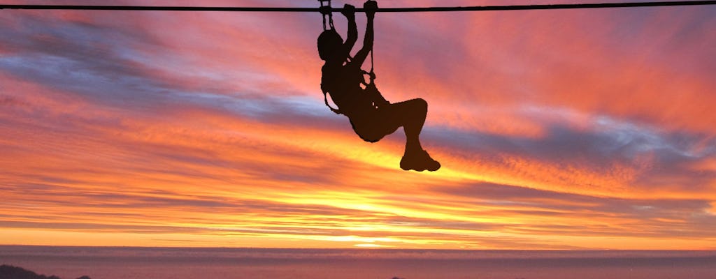 2-hour sunset ziplining adventure in San Juan