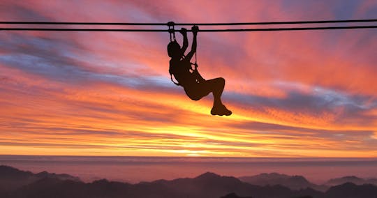 2-hour sunset ziplining adventure in San Juan