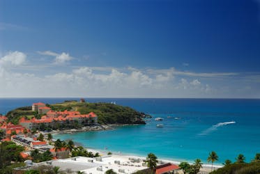 Viagem de lancha particular de St Maarten para duas praias