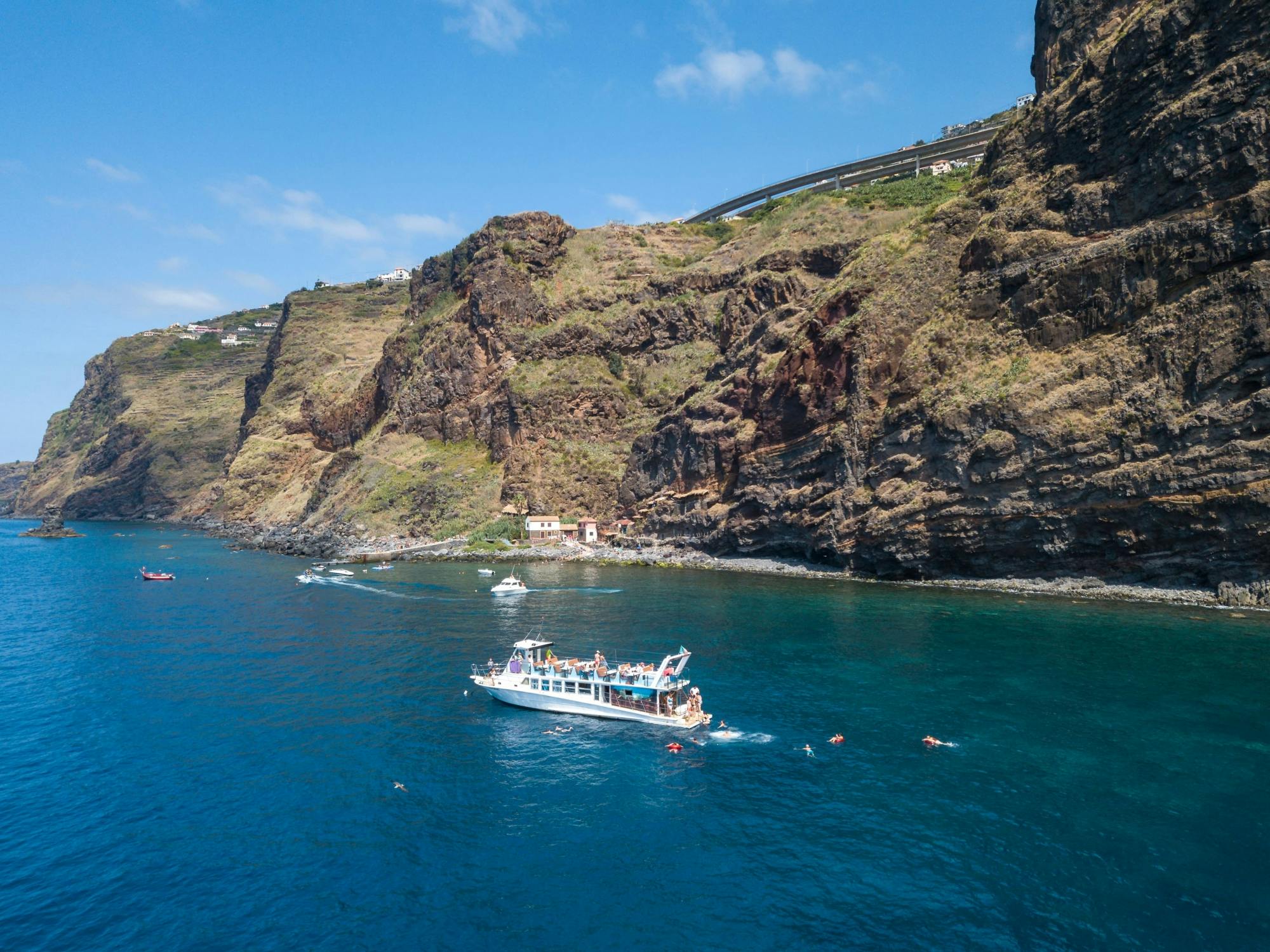 Madeira south coast cruise on Living Sea boat with lunch