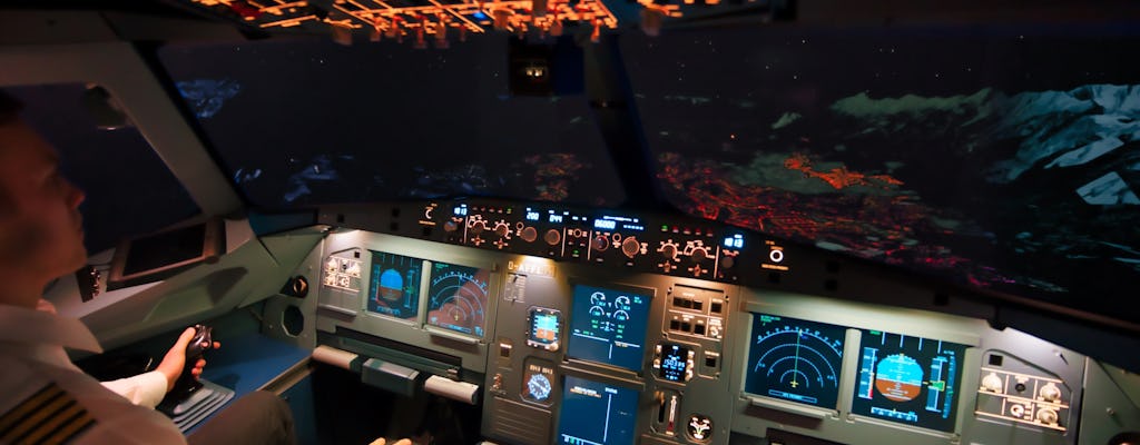 Voo de 30 minutos no simulador de voo Airbus A320 em Hamburgo