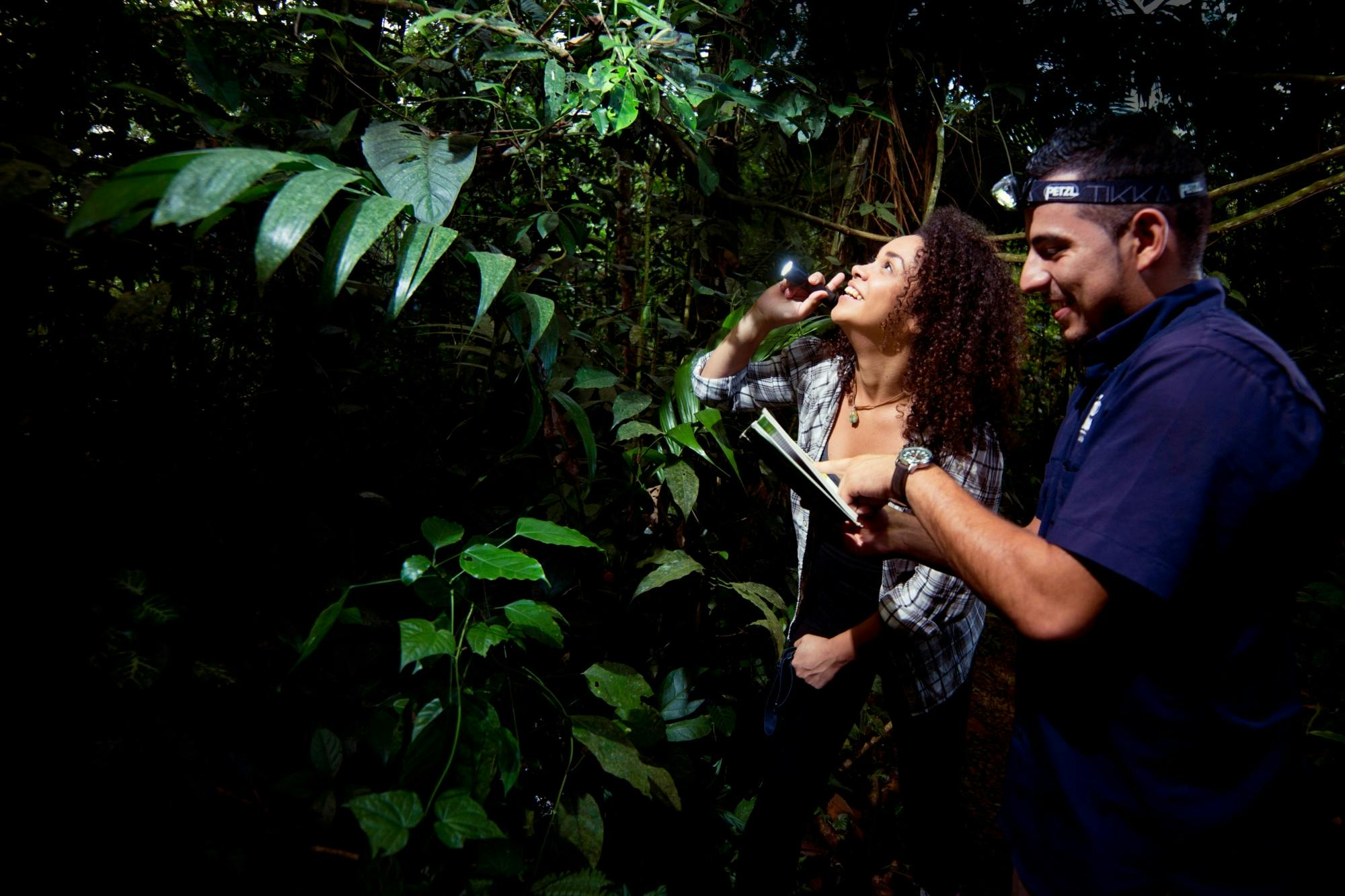 Costa Rican nocturnal experience with traditional dinner
