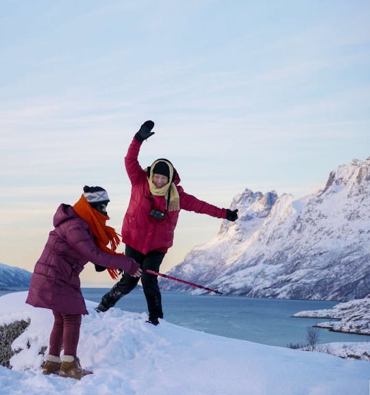 Excursão fotográfica ao fiorde de Tromso com fotógrafo profissional