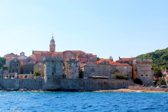 Visite privée de la ville de Korčula et des vignobles de Pelješac au départ de Dubrovnik