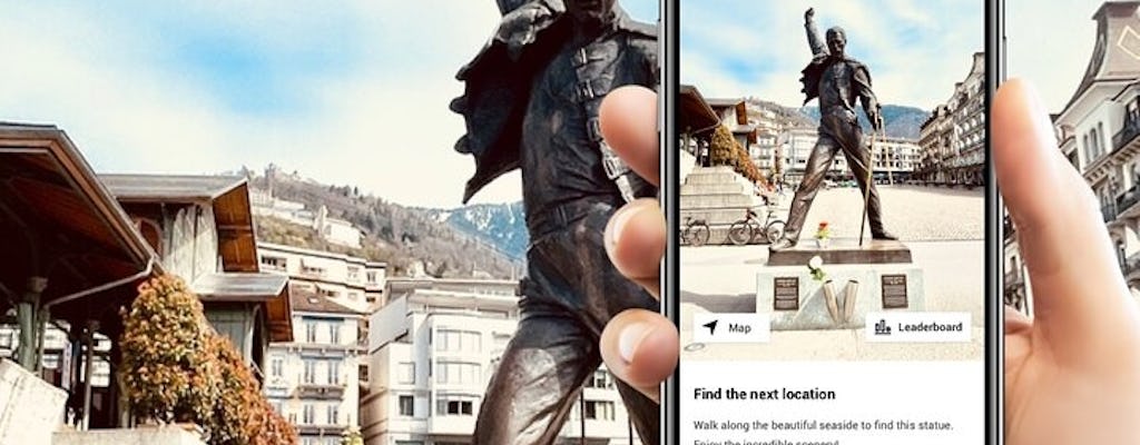 Montreux exploration walking tour with smartphone game