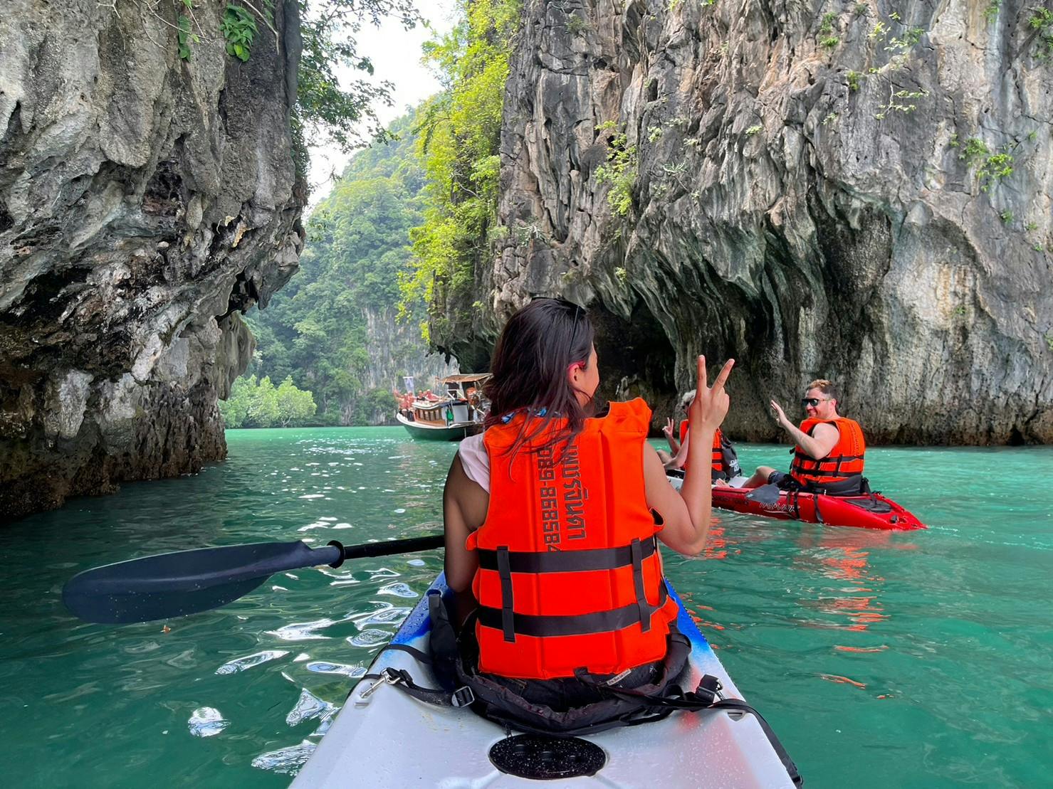 Kayak paddling tour of the Hong Islands from Krabi Musement