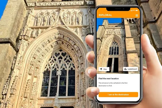 Excursão a pé pela exploração de Lausanne com jogo para smartphone