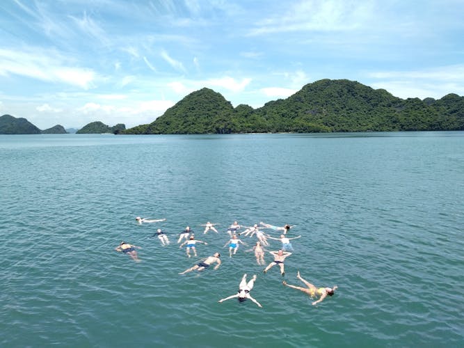 Full-day cruise to Lan Ha bay and Ha Long bay from Cat Ba Island