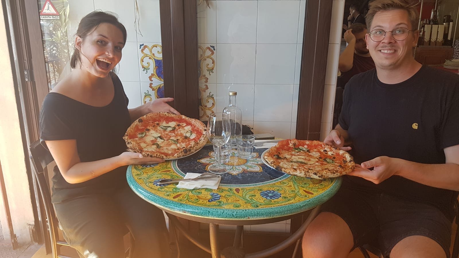Oficina de pizza em Nápoles