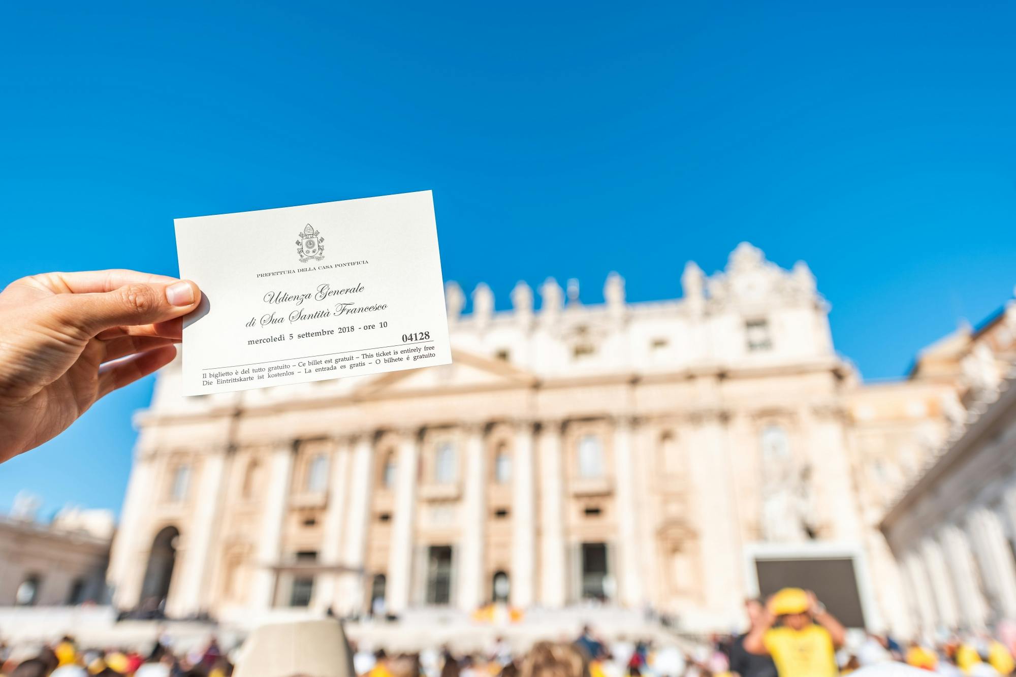 Papal Audience, Vatican Gardens and St. Peter's Basilica guided tour