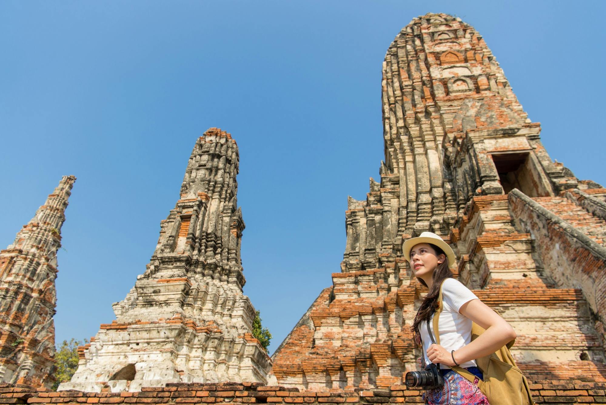 Ayutthaya rovina il tour guidato di un'intera giornata da Bangkok