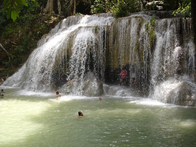 Erawan National Park full-day guided tour with a small group