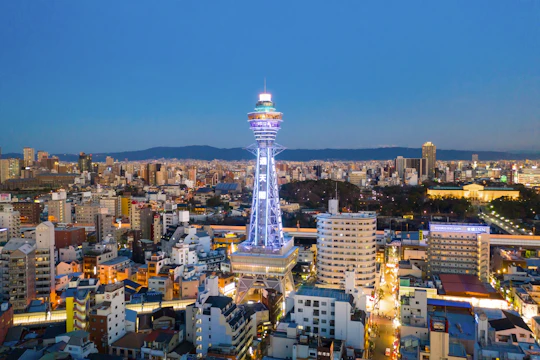 Evening guided street food tour of Osaka's Shinsekai