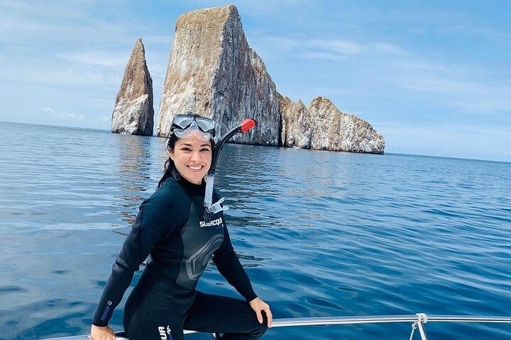 Leon Dormido Kicker Rock full-day boat tour from San Cristobal Island with lunch