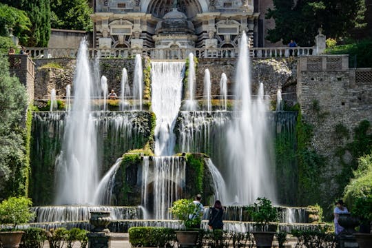 Visita guiada à Villa d'Este e à Vila Adriana com transporte para Tivoli