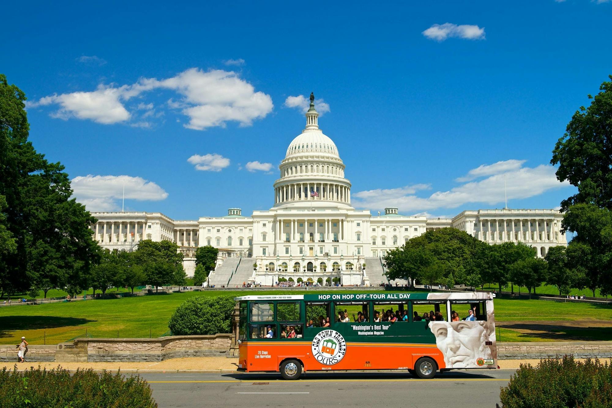 Old Town Trolley hop-on hop-off tours of Washington D.C.
