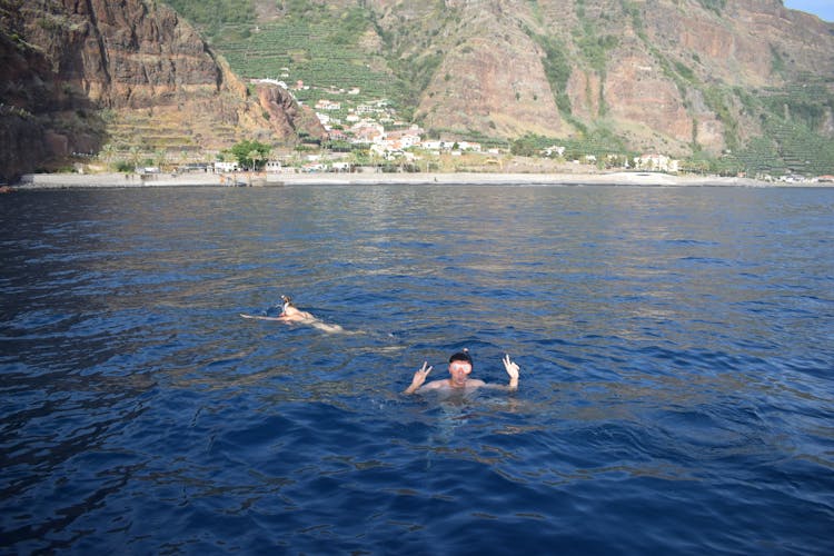 Private sunset cruise  and snorkeling from Madeira