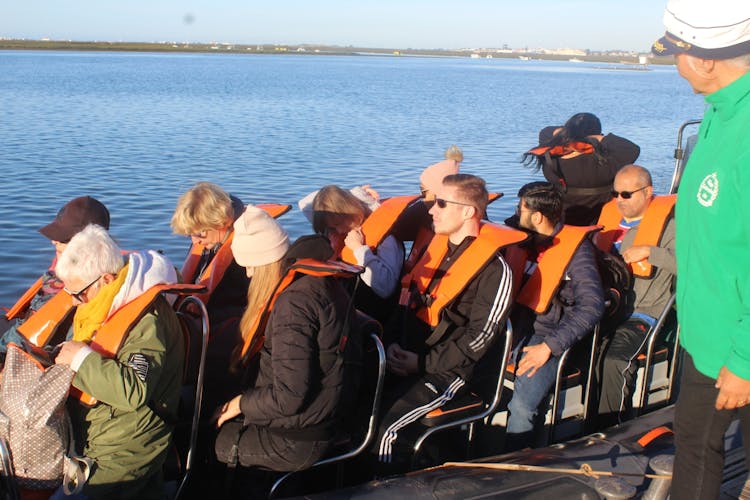 Dolphin watching and tour of 2 islands in Ria Formosa