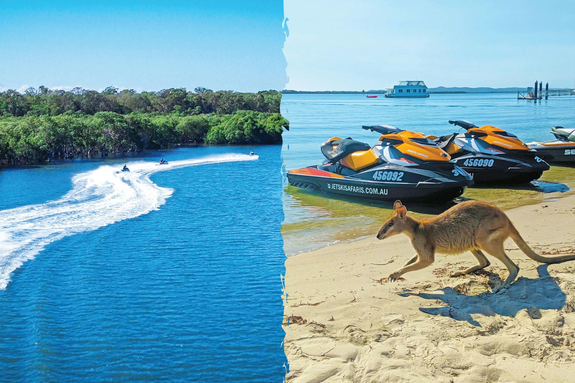 Safari en jet ski d'une heure et demie sur la Gold Coast