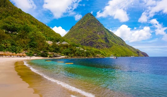 Bezoek aan de vulkanische modderbaden van St. Lucia met lunch