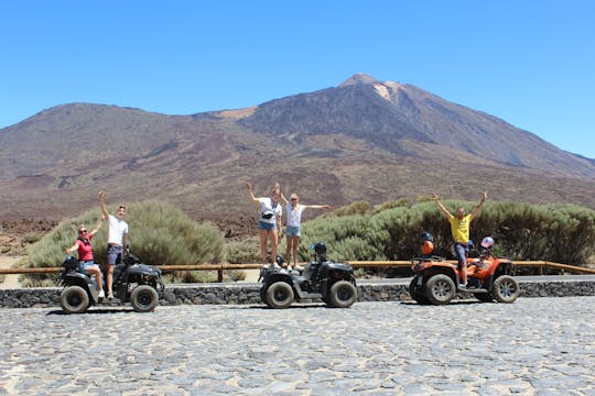 Excursão guiada de quadriciclo ao parque nacional de Teide saindo da zona A