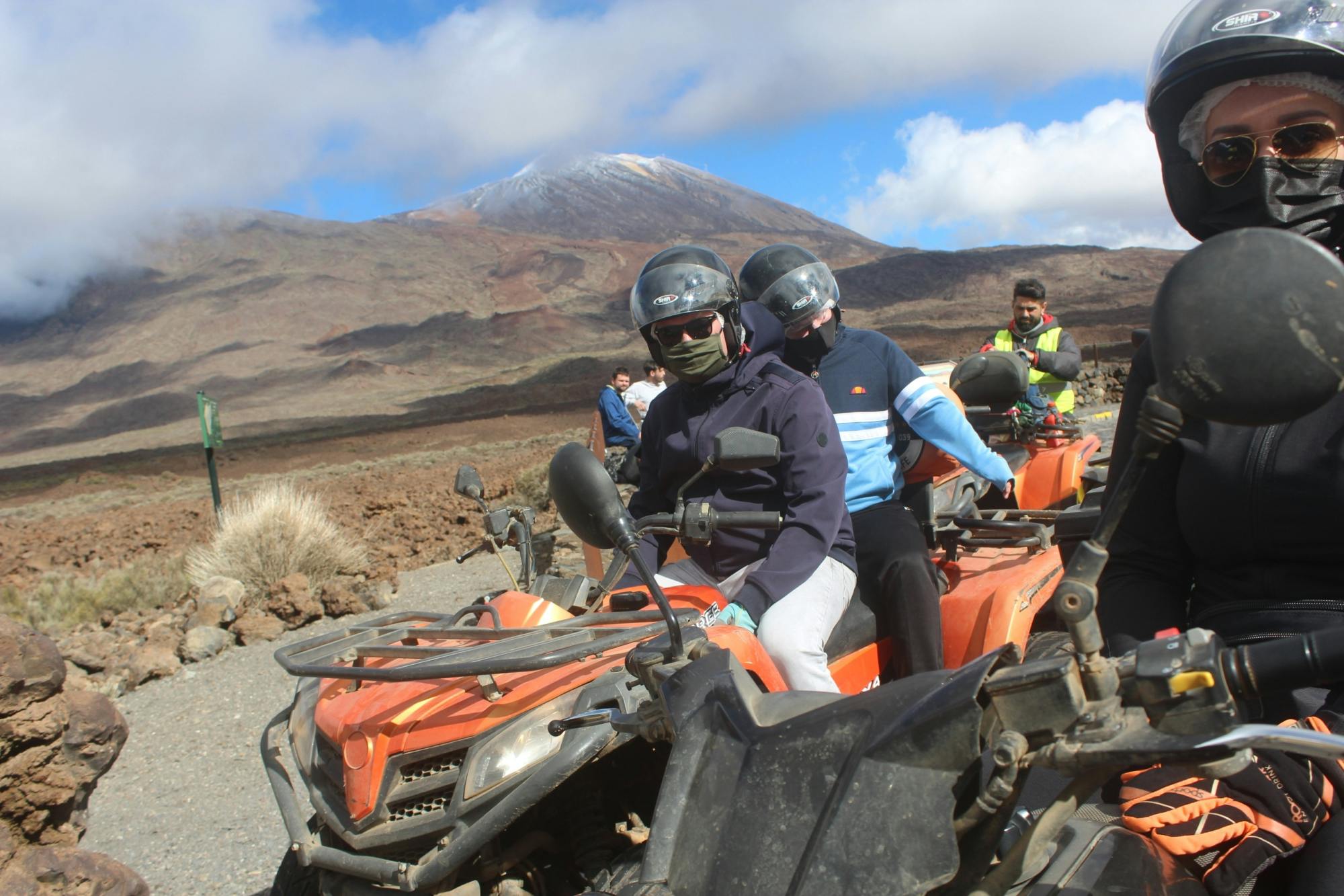 Excursão guiada de quadriciclo ao parque nacional de Teide saindo da zona B