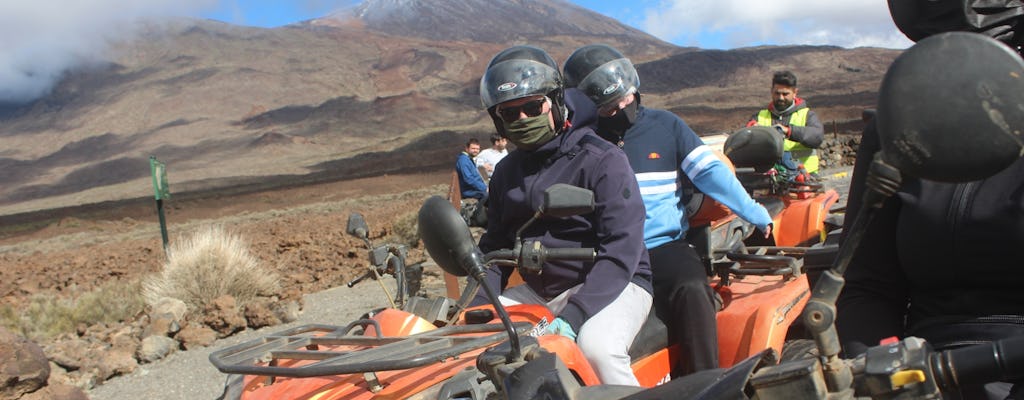 Excursão guiada de quadriciclo ao parque nacional de Teide saindo da zona B