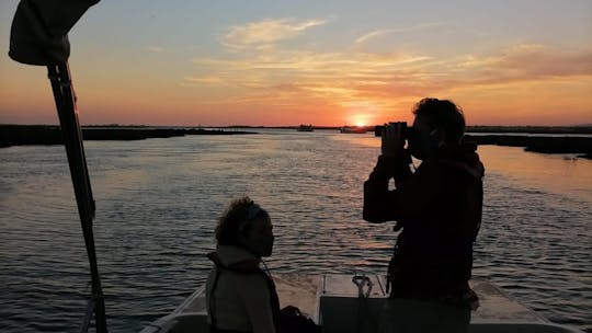 Ria Formosa na wycieczce łodzią o zachodzie słońca