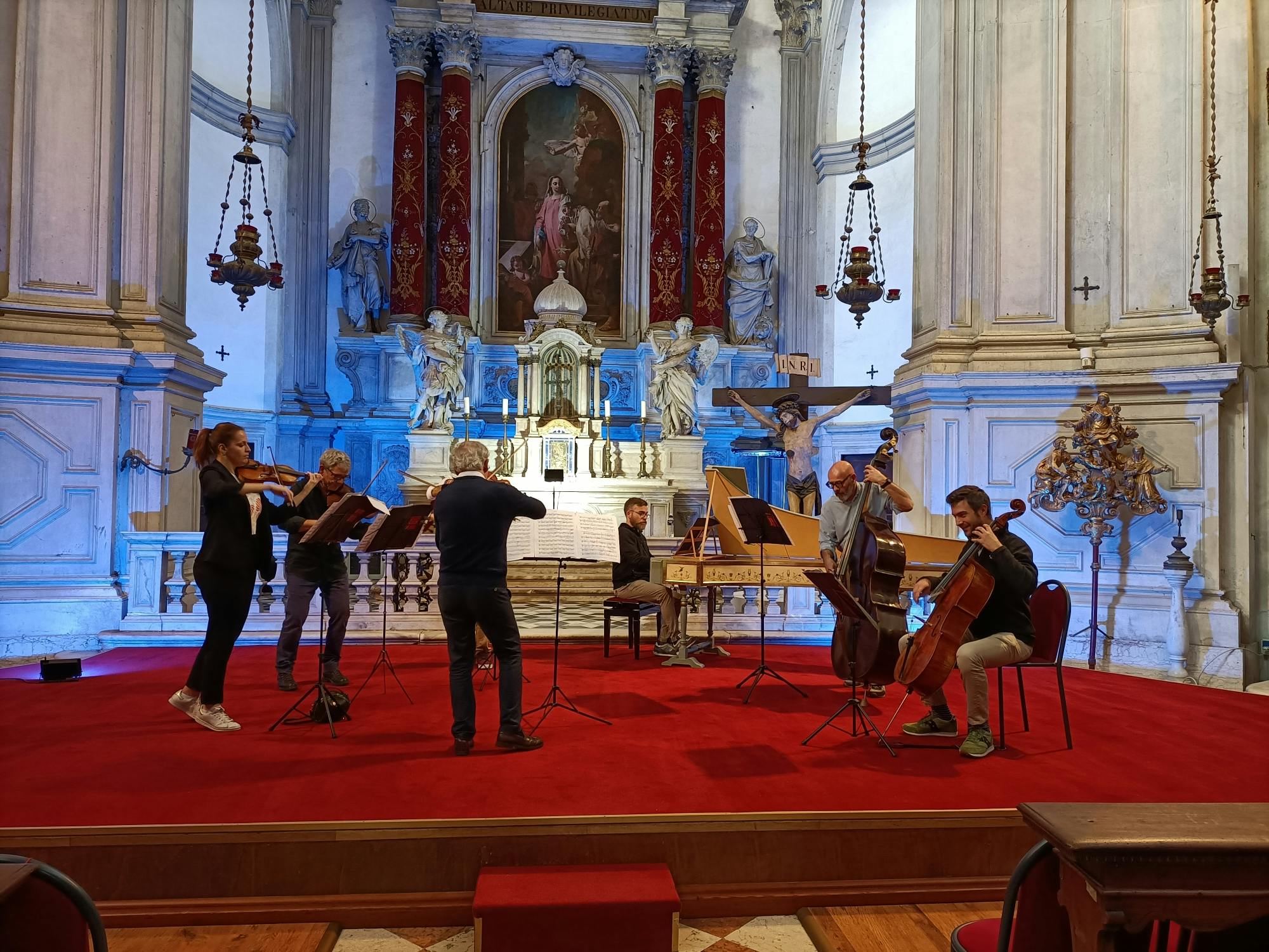 Bilet na koncert na cztery pory roku w kościele Vivaldiego w Wenecji
