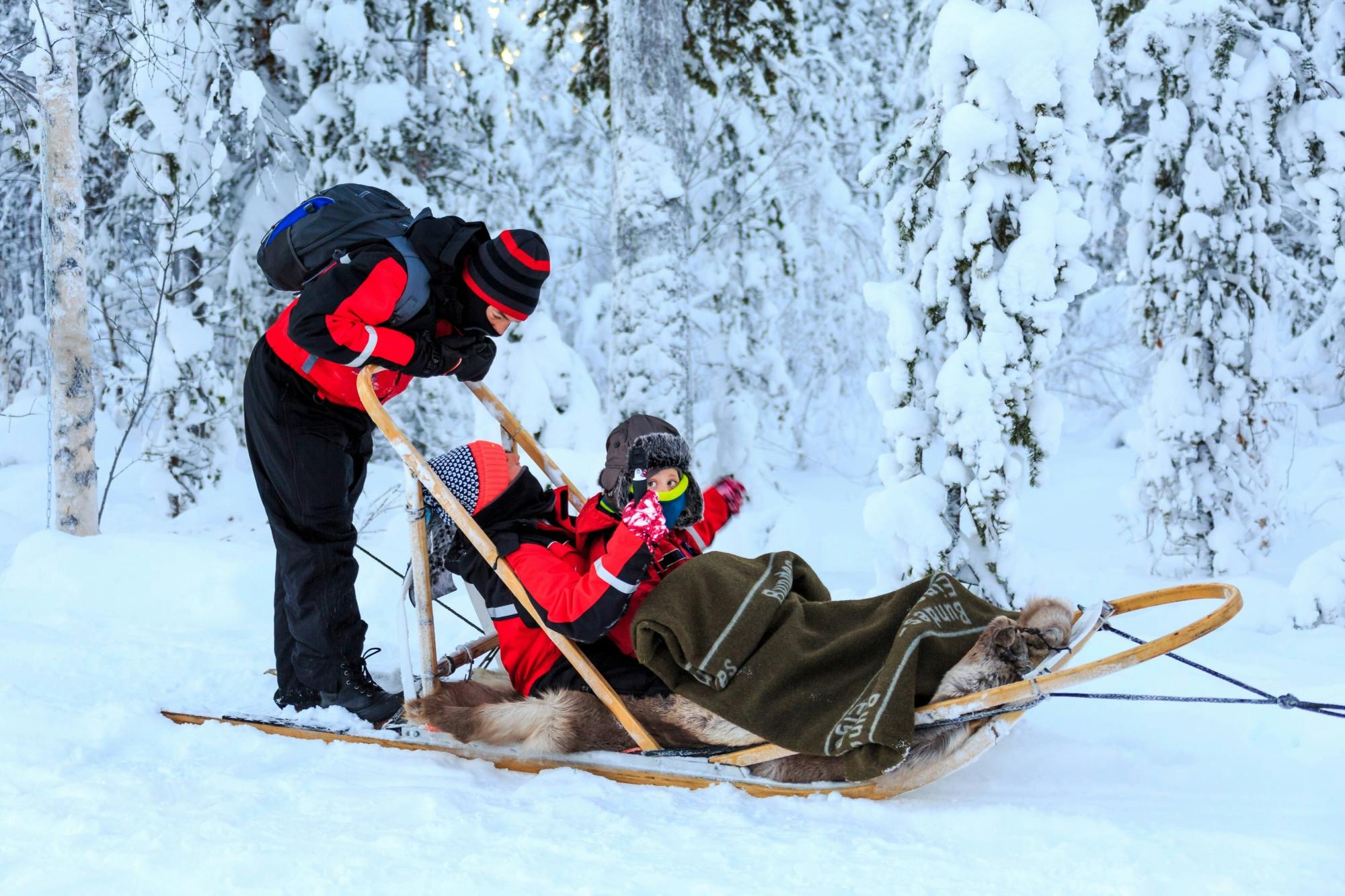 Kuusamo Husky & Reindeer Sleigh Tour