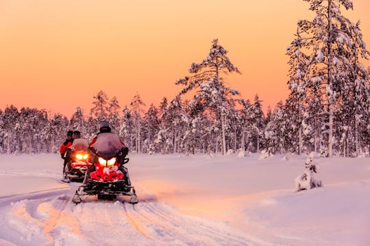 Excursión de un día en moto de nieve por Kuusamo