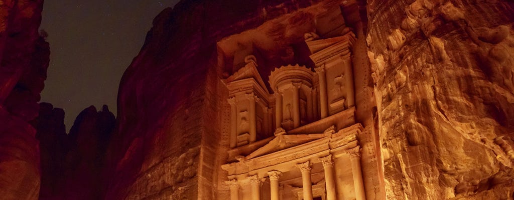 Petra day and night private tour from Dead Sea