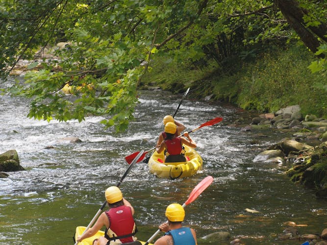 Canoening excursion and visit to the Collados del Asón region