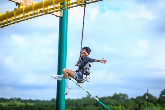 Natural bridge caverns twisted trails zip rails and ropes course tickets