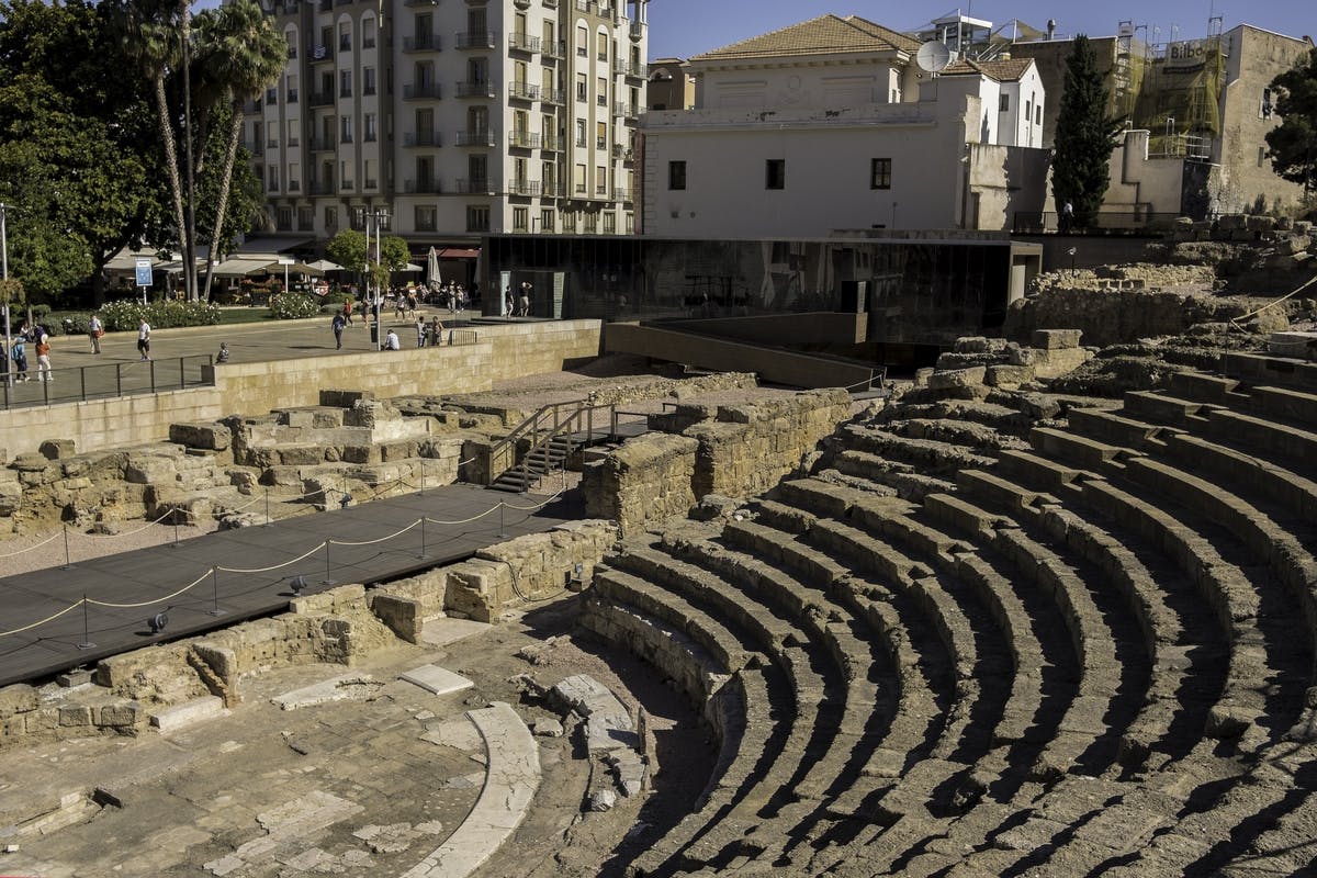 Malaga på guidet rundvisning med Alcazaba, det romerske teater og katedralen